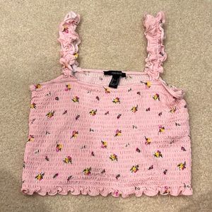 Forget 21 Medium scrunch crop tank